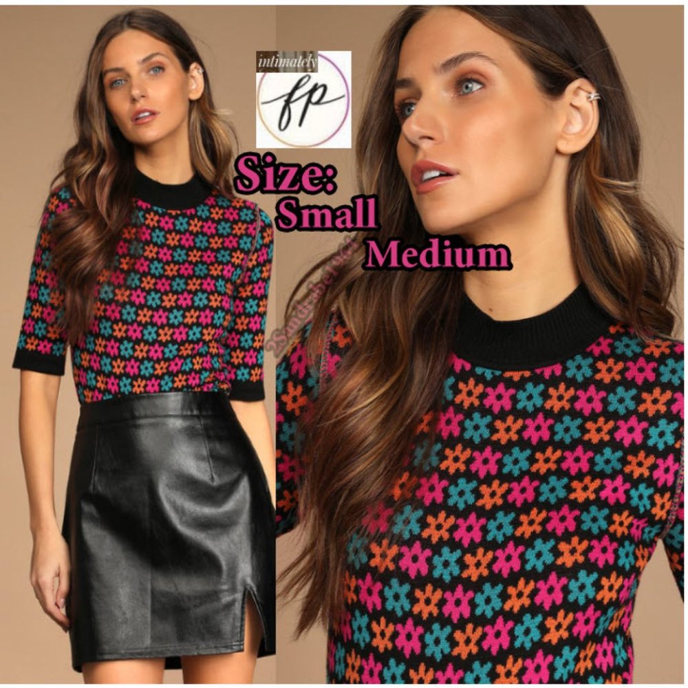 NWT- Free People Winter Warmer Bodysuit in Party Combo - Size: Small & Med